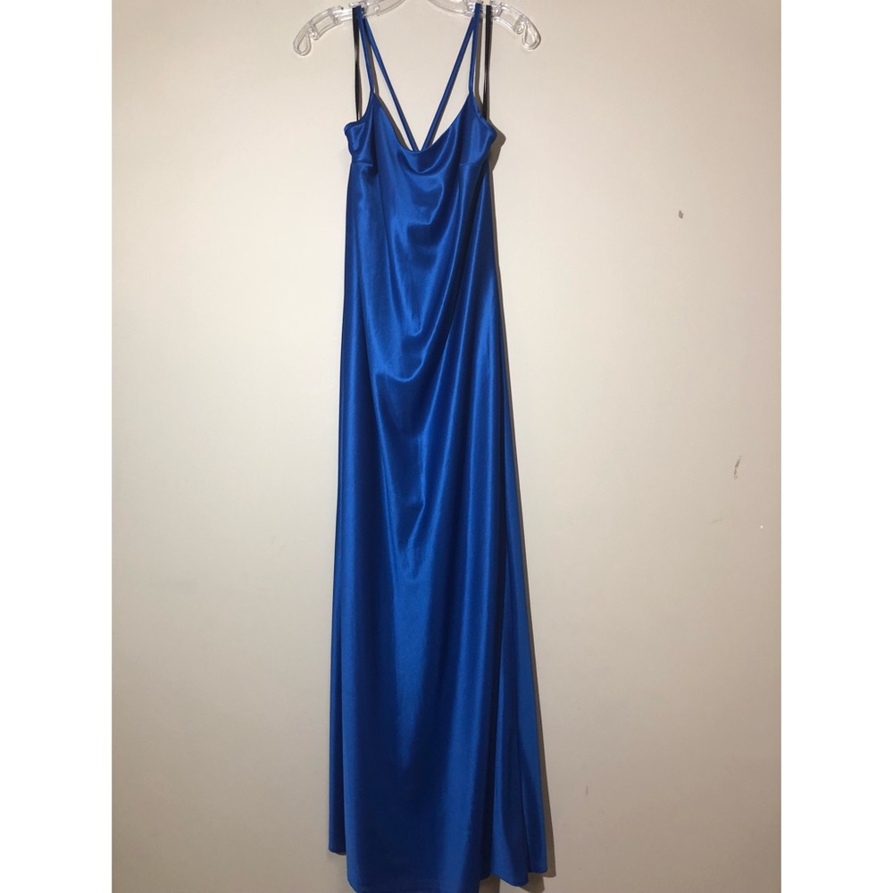 Plain Blue with Strappy Back
